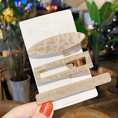 3 buc/set agrafe de păr acrilice agrafe de păr pentru femei fete bijuterii accesorii pentru cap la modă geometrice agrafe de păr accesorii de păr cadou