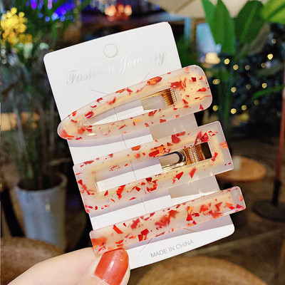 3 buc/set agrafe de păr acrilice agrafe de păr pentru femei fete bijuterii accesorii pentru cap la modă geometrice agrafe de păr accesorii de păr cadou