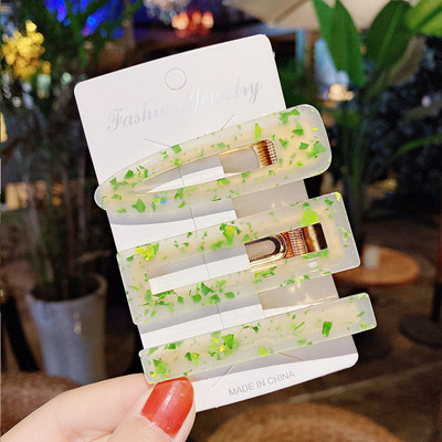 3 buc/set agrafe de păr acrilice agrafe de păr pentru femei fete bijuterii accesorii pentru cap la modă geometrice agrafe de păr accesorii de păr cadou