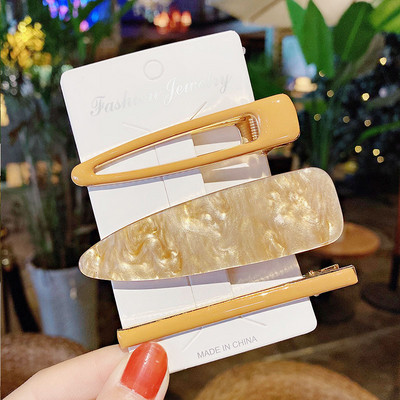 3 buc/set agrafe de păr acrilice agrafe de păr pentru femei fete bijuterii accesorii pentru cap la modă geometrice agrafe de păr accesorii de păr cadou