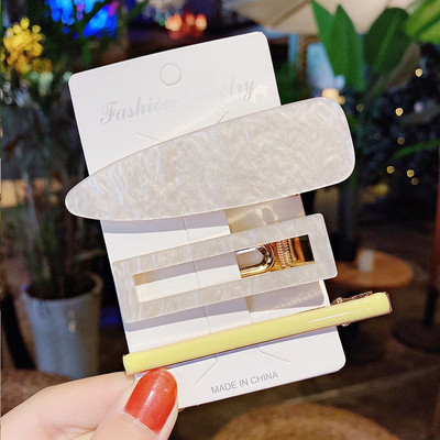 3 buc/set agrafe de păr acrilice agrafe de păr pentru femei fete bijuterii accesorii pentru cap la modă geometrice agrafe de păr accesorii de păr cadou