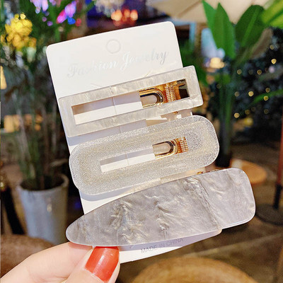 3 buc/set agrafe de păr acrilice agrafe de păr pentru femei fete bijuterii accesorii pentru cap la modă geometrice agrafe de păr accesorii de păr cadou