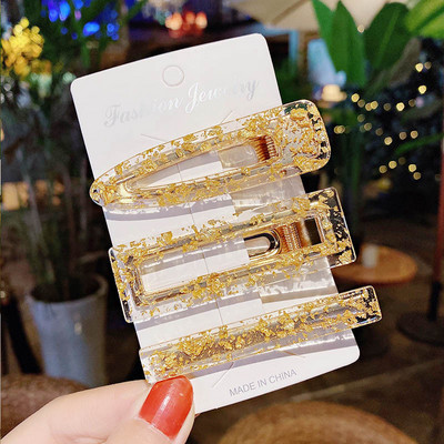 3 buc/set agrafe de păr acrilice agrafe de păr pentru femei fete bijuterii accesorii pentru cap la modă geometrice agrafe de păr accesorii de păr cadou