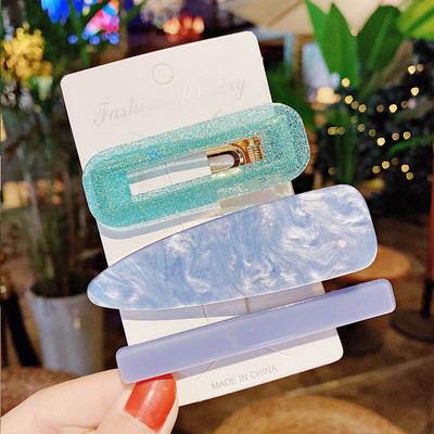 3 buc/set agrafe de păr acrilice agrafe de păr pentru femei fete bijuterii accesorii pentru cap la modă geometrice agrafe de păr accesorii de păr cadou