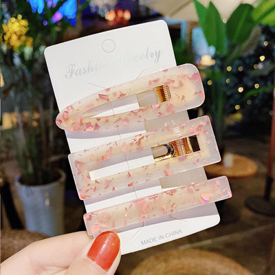 3 buc/set agrafe de păr acrilice agrafe de păr pentru femei fete bijuterii accesorii pentru cap la modă geometrice agrafe de păr accesorii de păr cadou