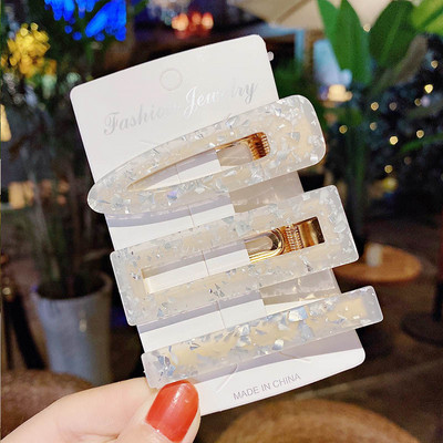 3 buc/set agrafe de păr acrilice agrafe de păr pentru femei fete bijuterii accesorii pentru cap la modă geometrice agrafe de păr accesorii de păr cadou