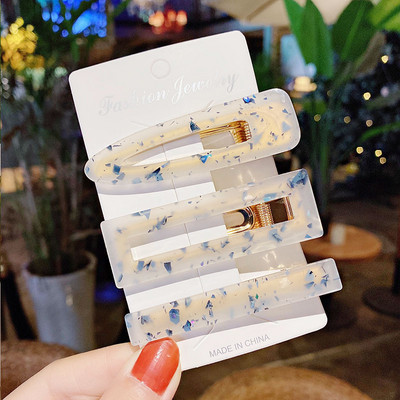 3 buc/set agrafe de păr acrilice agrafe de păr pentru femei fete bijuterii accesorii pentru cap la modă geometrice agrafe de păr accesorii de păr cadou