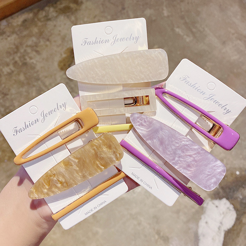 3 buc/set agrafe de păr acrilice agrafe de păr pentru femei fete bijuterii accesorii pentru cap la modă geometrice agrafe de păr accesorii de păr cadou