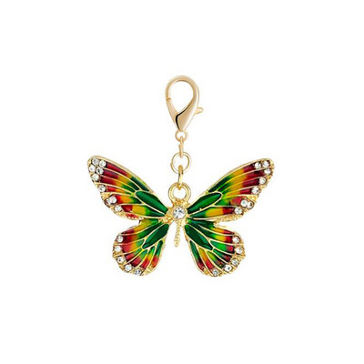 Breloc cu omidă scorpion fluture nou la modă, breloc cu decorare geanți pentru doamne, breloc pentru mașină, cadou simplu de bijuterii