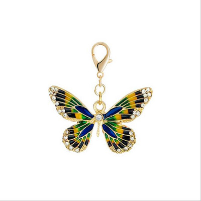 Breloc cu omidă scorpion fluture nou la modă, breloc cu decorare geanți pentru doamne, breloc pentru mașină, cadou simplu de bijuterii