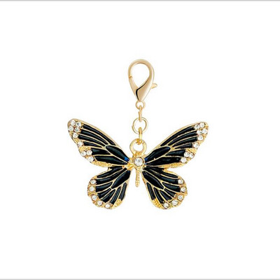 Breloc cu omidă scorpion fluture nou la modă, breloc cu decorare geanți pentru doamne, breloc pentru mașină, cadou simplu de bijuterii