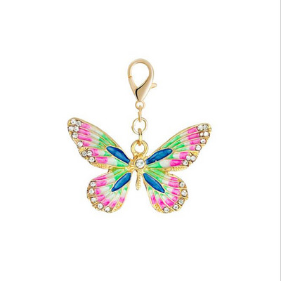 Breloc cu omidă scorpion fluture nou la modă, breloc cu decorare geanți pentru doamne, breloc pentru mașină, cadou simplu de bijuterii