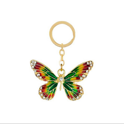 Breloc cu omidă scorpion fluture nou la modă, breloc cu decorare geanți pentru doamne, breloc pentru mașină, cadou simplu de bijuterii
