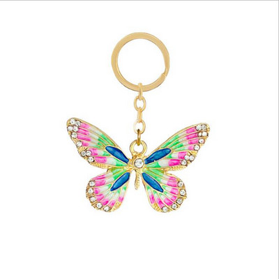 Breloc cu omidă scorpion fluture nou la modă, breloc cu decorare geanți pentru doamne, breloc pentru mașină, cadou simplu de bijuterii