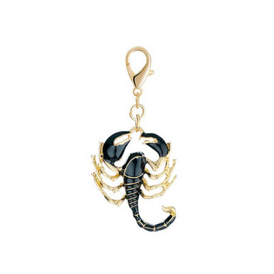 Breloc cu omidă scorpion fluture nou la modă, breloc cu decorare geanți pentru doamne, breloc pentru mașină, cadou simplu de bijuterii
