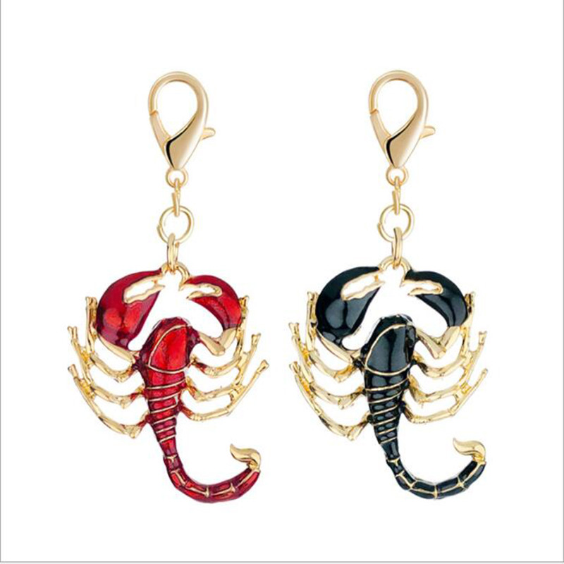 Breloc cu omidă scorpion fluture nou la modă, breloc cu decorare geanți pentru doamne, breloc pentru mașină, cadou simplu de bijuterii