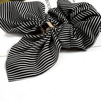 Cotton Scrunchies Fashion Stripe Bowknot Tie Θήκη για τα μαλλιά Αλογοουρά Θήκη μαλλιών Ελαστικά λαστιχάκια Αξεσουάρ μαλλιών Αξεσουάρ κεφαλής