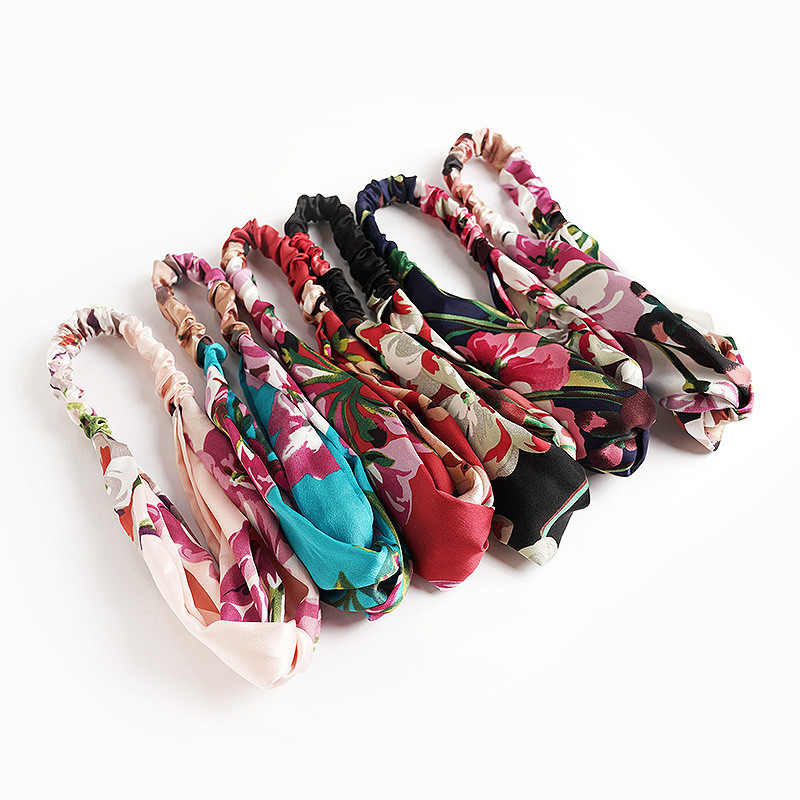 2022, noua moda pentru femei, stil de vara, bentite imprimate pentru fete boeme, turban în cruce, bandaje, bandane, bentite, accesorii pentru păr