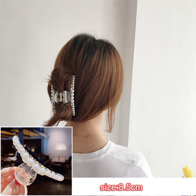 Scrunchie mare perle pentru femei Suport pentru coadă de cal Accesorii pentru păr Bandă elastică pentru păr Femei Fete Benzi de cauciuc pentru păr Funie de păr 2022