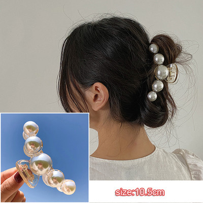 Scrunchie mare perle pentru femei Suport pentru coadă de cal Accesorii pentru păr Bandă elastică pentru păr Femei Fete Benzi de cauciuc pentru păr Funie de păr 2022