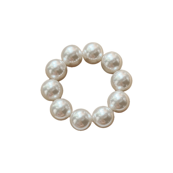 Scrunchie mare perle pentru femei Suport pentru coadă de cal Accesorii pentru păr Bandă elastică pentru păr Femei Fete Benzi de cauciuc pentru păr Funie de păr 2022