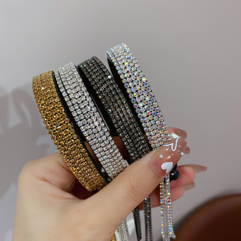 Femei Elegante De Lux Stras Cicuri Coada De Cal Gheare De Par Lady Sweet Clips De Par Bandita Accesorii De Par Moda