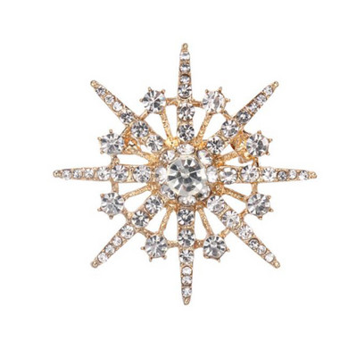 Värviline kivist pärjast lillepross Klassikaline trend naiste salli ehtenõel Imeilus lilleline pross