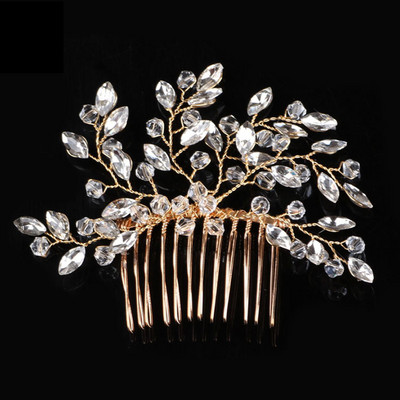 Fashion Pearl Flower Bandită Mireasă Nuntă Coroană Accesorii pentru păr Bandă de păr Tiara Cristal Cască Bijuterii pentru păr