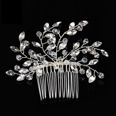 Fashion Pearl Flower Bandită Mireasă Nuntă Coroană Accesorii pentru păr Bandă de păr Tiara Cristal Cască Bijuterii pentru păr