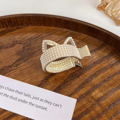 La modă Zircon Pearl Metal Gheare de păr Suport înalt pentru coadă de cal pentru femei fete 2022 Nou la modă Coreea Accesorii de lux pentru cleme de păr