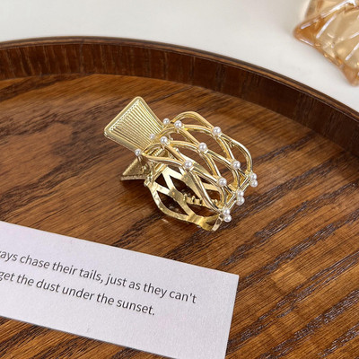 La modă Zircon Pearl Metal Gheare de păr Suport înalt pentru coadă de cal pentru femei fete 2022 Nou la modă Coreea Accesorii de lux pentru cleme de păr