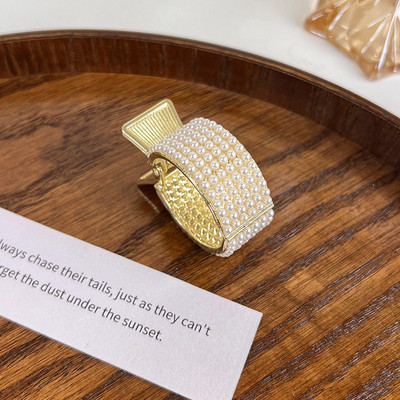 La modă Zircon Pearl Metal Gheare de păr Suport înalt pentru coadă de cal pentru femei fete 2022 Nou la modă Coreea Accesorii de lux pentru cleme de păr