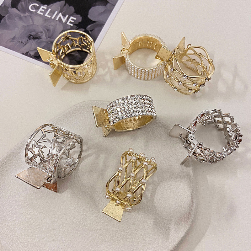 La modă Zircon Pearl Metal Gheare de păr Suport înalt pentru coadă de cal pentru femei fete 2022 Nou la modă Coreea Accesorii de lux pentru cleme de păr