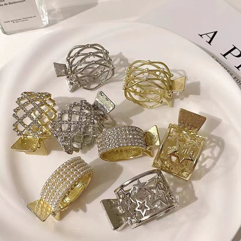 La modă Zircon Pearl Metal Gheare de păr Suport înalt pentru coadă de cal pentru femei fete 2022 Nou la modă Coreea Accesorii de lux pentru cleme de păr