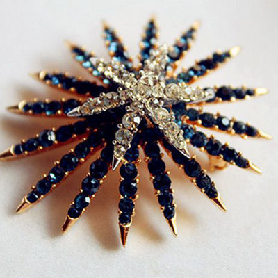 Halloween Vintage baroc placat cu aur cu strasuri de cristal imitație de perle Broșă cu sceptru de flori pentru femei cadou de bijuterii