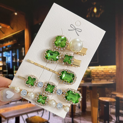 Agrafe de păr cu picătură de apă strălucitoare, cristale de lux, de lux, agrafe geometrice, agrafe, accesorii pentru păr