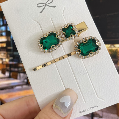 Agrafe de păr cu picătură de apă strălucitoare, cristale de lux, de lux, agrafe geometrice, agrafe, accesorii pentru păr