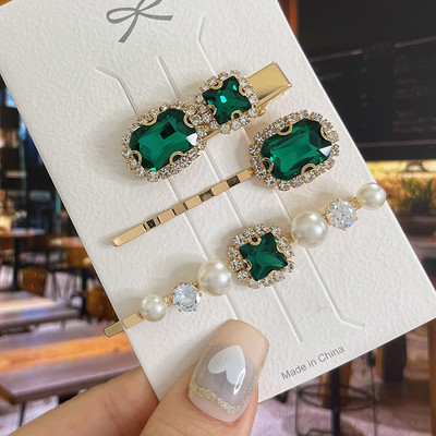 Agrafe de păr cu picătură de apă strălucitoare, cristale de lux, de lux, agrafe geometrice, agrafe, accesorii pentru păr