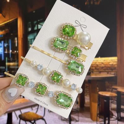 Agrafe de păr cu picătură de apă strălucitoare, cristale de lux, de lux, agrafe geometrice, agrafe, accesorii pentru păr