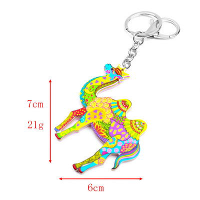 Akrilo gyvūnų papuošalai raktų pakabukas moterims mergaitei krepšys automobilio raktų rankinė taksas šuo katė pelėda sraigė skorpionas žavesio raktų pakabukas Dovana