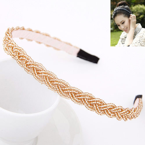 2022, la modă nouă, vintage, mărgele de semințe, bijuterii de păr împletite, accesorii de păr, bijuterii pentru cap, bentiță pentru femei, accesorii de nuntă