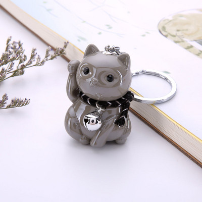 Mini acrilic Japonia Anime Lucky Cat Fortune Breloc Breloc Mașină pentru Femei Geanta Pendent Clopot Cadouri de Crăciun Anul Nou