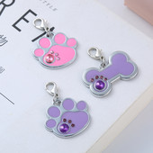 2 buc/lot pandantive drăguțe din oase de câine pentru cadouri Accesorii din aliaj Charms Fashion Dog Cat tag Pandantiv pentru gravură câine gravura laser