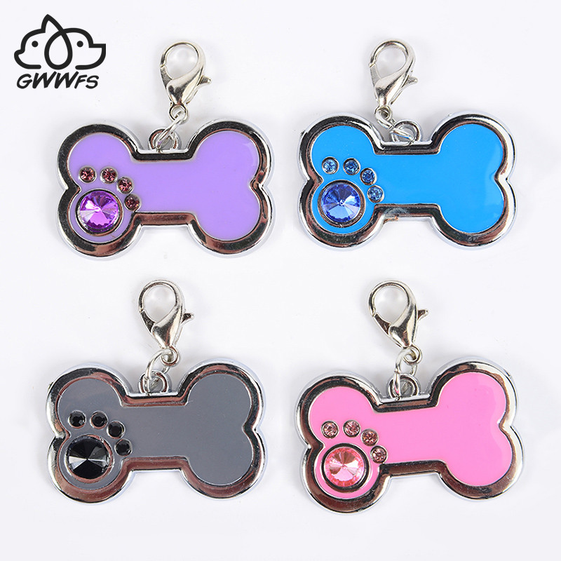 2 buc/lot pandantive drăguțe din oase de câine pentru cadouri Accesorii din aliaj Charms Fashion Dog Cat tag Pandantiv pentru gravură câine gravura laser