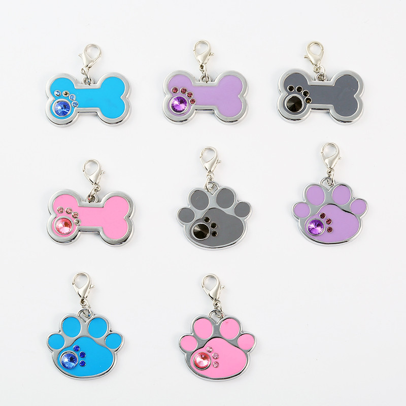 2 buc/lot pandantive drăguțe din oase de câine pentru cadouri Accesorii din aliaj Charms Fashion Dog Cat tag Pandantiv pentru gravură câine gravura laser