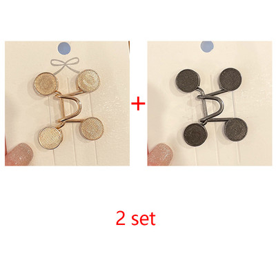 Femei fustă pantaloni blugi clemă ajustabilă pentru talie ace metalice accesorii pentru îmbrăcăminte cusut set de broșe pentru femei strânge broșe în talie