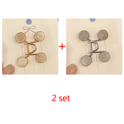 Femei fustă pantaloni blugi clemă ajustabilă pentru talie ace metalice accesorii pentru îmbrăcăminte cusut set de broșe pentru femei strânge broșe în talie