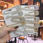 Agrafă de păr de lux cu cristal complet pentru femei 2022 agrafe de păr pătrate coreene Barrete de păr geometrice Accesorii de păr pentru fete Grip de păr