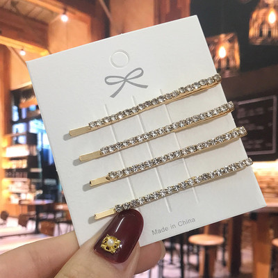 Agrafă de păr de lux cu cristal complet pentru femei 2022 agrafe de păr pătrate coreene Barrete de păr geometrice Accesorii de păr pentru fete Grip de păr