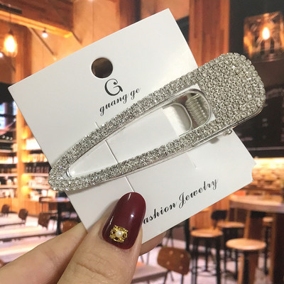 Agrafă de păr de lux cu cristal complet pentru femei 2022 agrafe de păr pătrate coreene Barrete de păr geometrice Accesorii de păr pentru fete Grip de păr